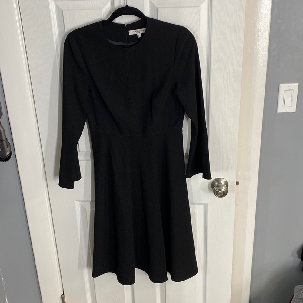 Black LK Bennett dress. UK10/US6. Flared hem and sleeves. ALL OFFERS CONSIDERED